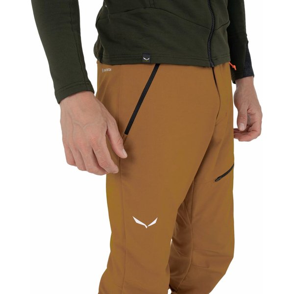 Spodnie trekkingowe męskie Sella Durastretch Light Salewa - golden brown