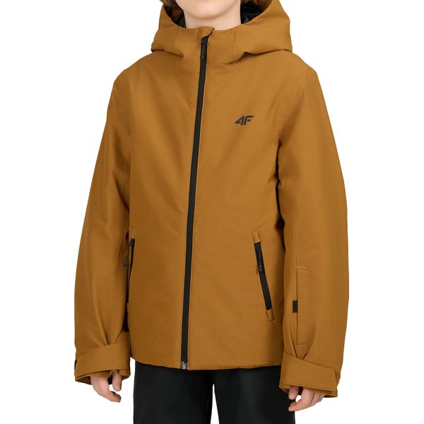Kurtka zimowa chłopięca M1186 4F - LIGHT BROWN