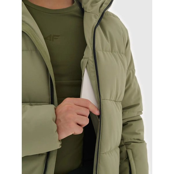 Kurtka narciarska męska TTJAM580 4F - khaki