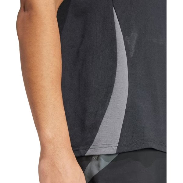 Koszulka męska Tiro 24 Competition Polo Adidas - Black/Team Dark Grey