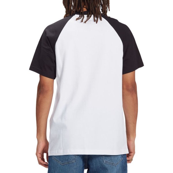 Koszulka męska Star Raglan HSS DC Shoes - white/black