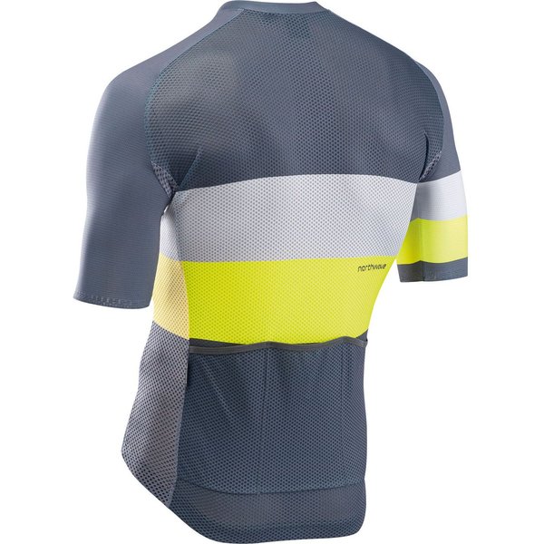 Koszulka rowerowa męska Blade Air Jersey Northwave - grey/yellow/white