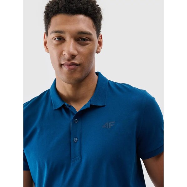 Koszulka męska polo TPTSM367 4F - morska zieleń