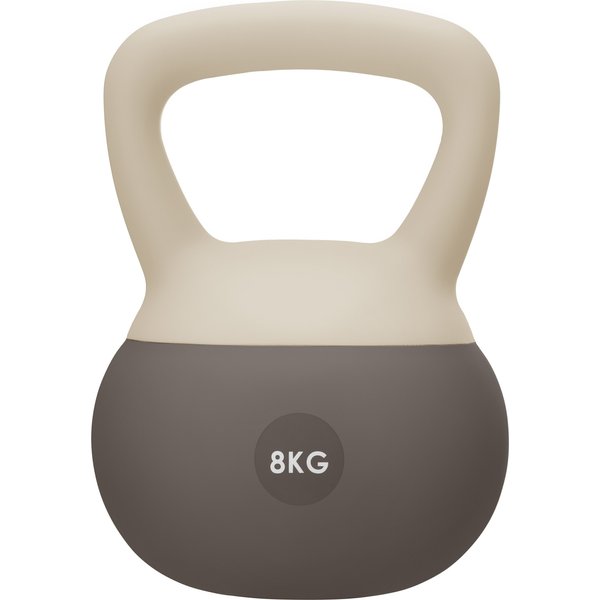 Miękki kettlebell FlexLift 8kg Gymtek - 8kg soft double grey