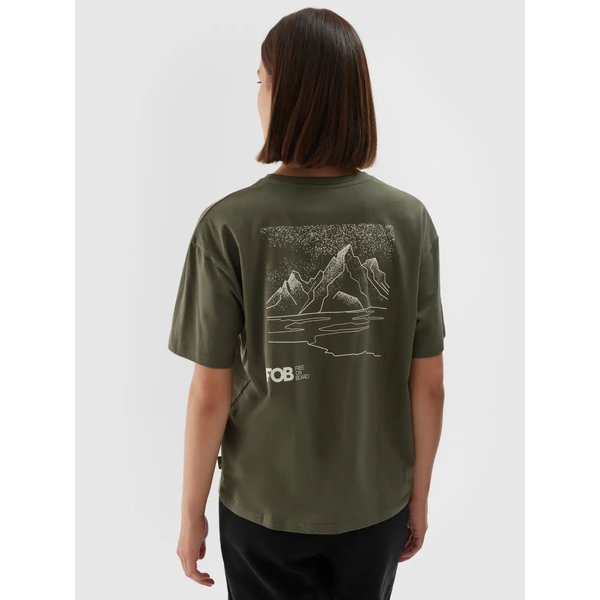 Koszulka damska TTSHF1648 4F - khaki