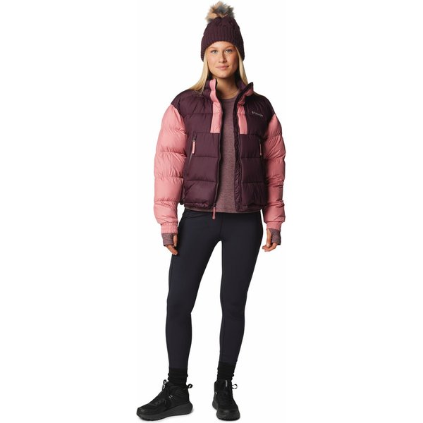 Kurtka puchowa damska Pike Lake II Cropped Columbia - Moonvista, Pink