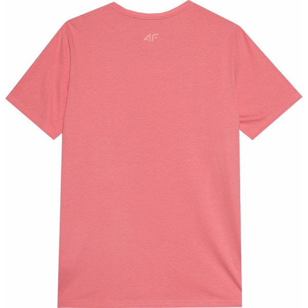 Koszulka męska 4FWSS24TTSHM1284 4F - łososiowy