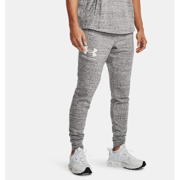 Spodnie męskie dresowe Rival Terry Jogger Under Armour - jasnoszare
