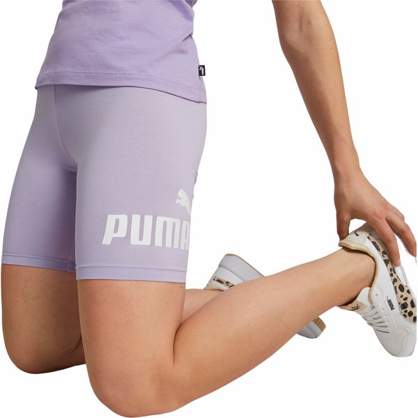 Spodenki damskie Essentials Logo Puma - fioletowe