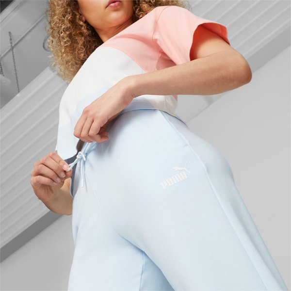 Spodnie dresowe damskie Power Cat Puma - Icy Blue