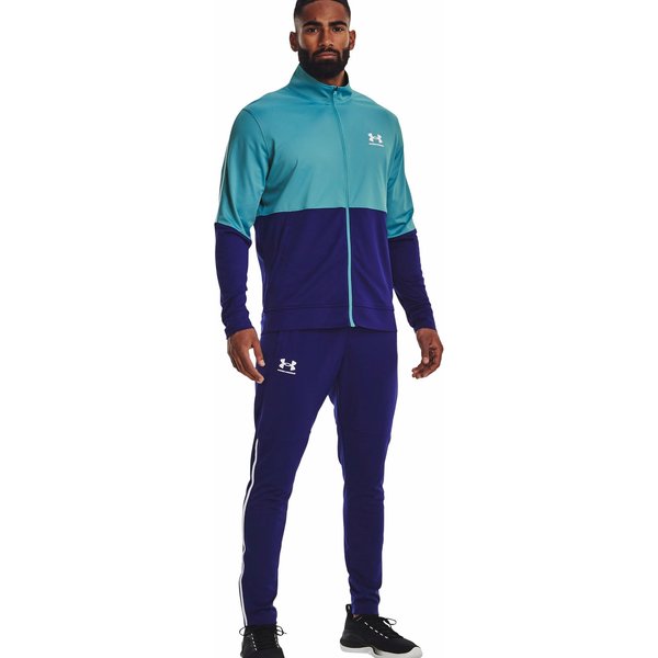 Bluza męska Sportstyle Pique Track Jacket Under Armour - niebieska