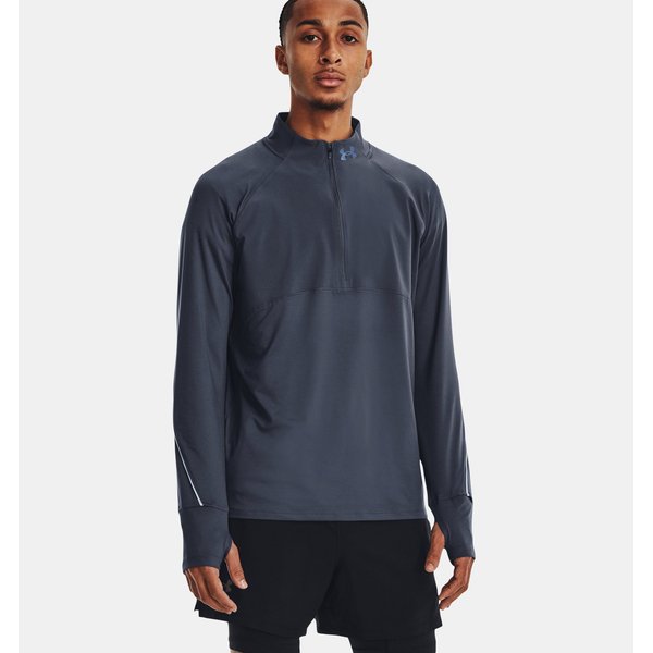 Longsleeve męski Qualifier Run 2.0 1/2 Zip Under Armour - Downpour Gray