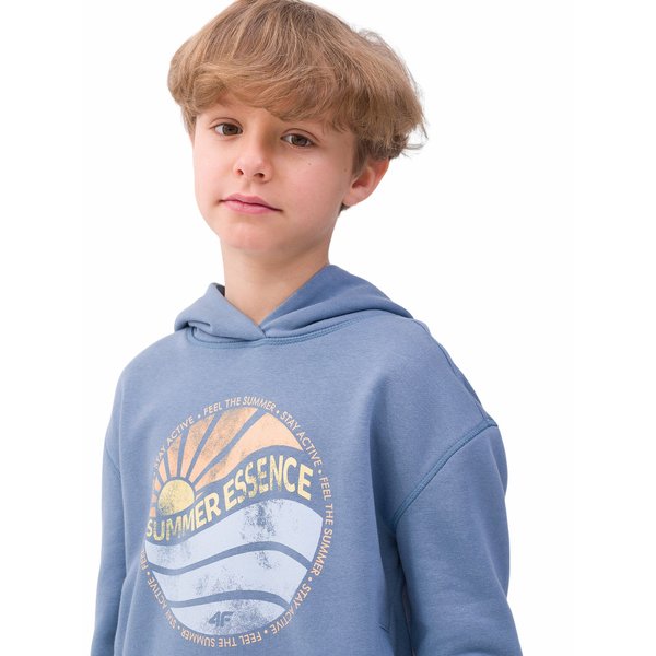 Bluza chłopięca 4FJWSS24TSWSM0935 4F - denim