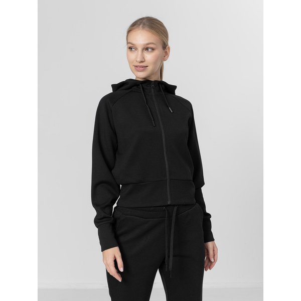 Bluza damska H4Z22 BLD027 4F - czarna