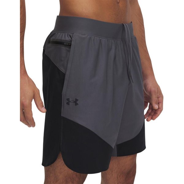 Spodenki męskie Vanish Elite Hybrid Under Armour - szary/czarny