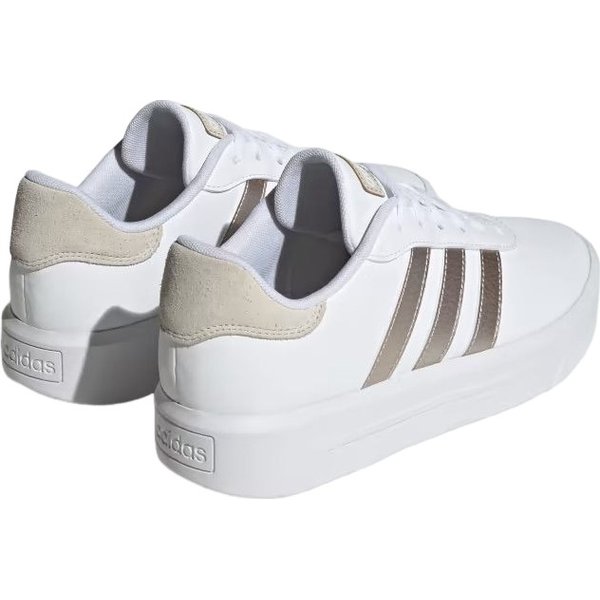Buty Court Platform Wm's Adidas - Cloud White/Champagne Met
