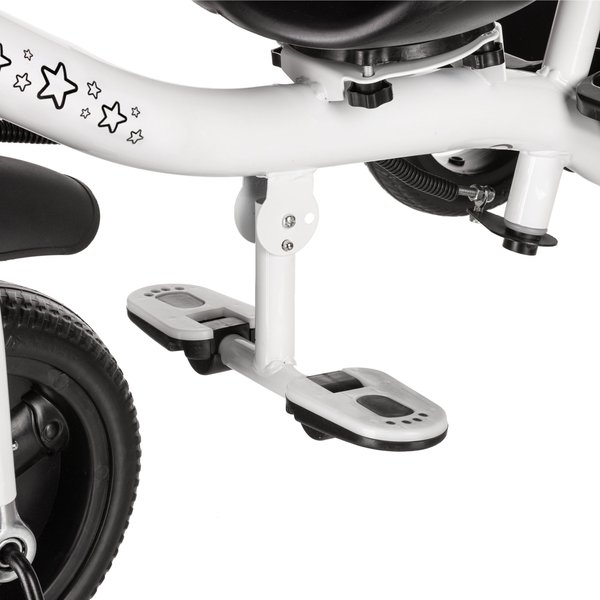 Rowerek trójkołowy 3w1 obracany Stars - szary