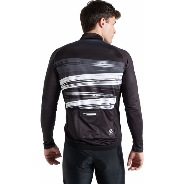 Longsleeve rowerowy męski AEP Revolving Dare2B - Black Tread Print