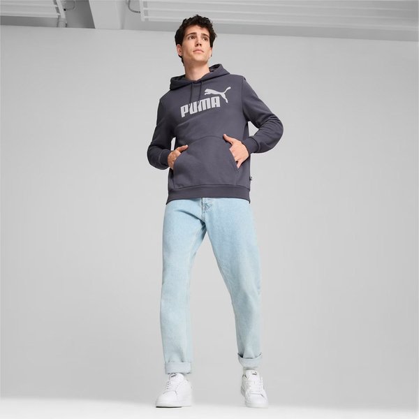 Bluza męska Essentials Big Logo Hoodie Puma - Galactic Gray