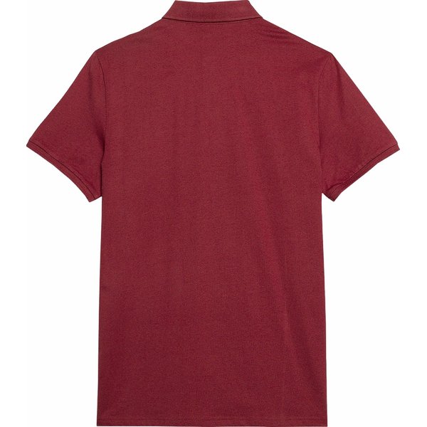 Koszulka męska polo 4FWSS24TPTSM129 4F - ciemna czerwień