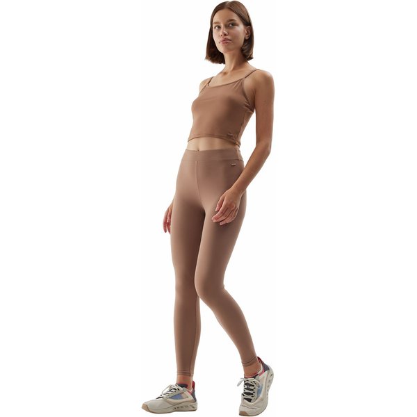 Top damski 4FAW23TTSHF0905 4F - brąz