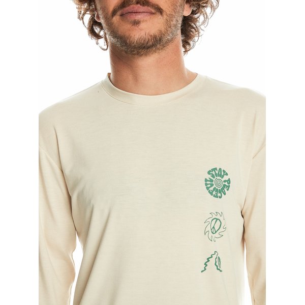 Longsleeve męski Coastal Run Quiksilver - Oyster White