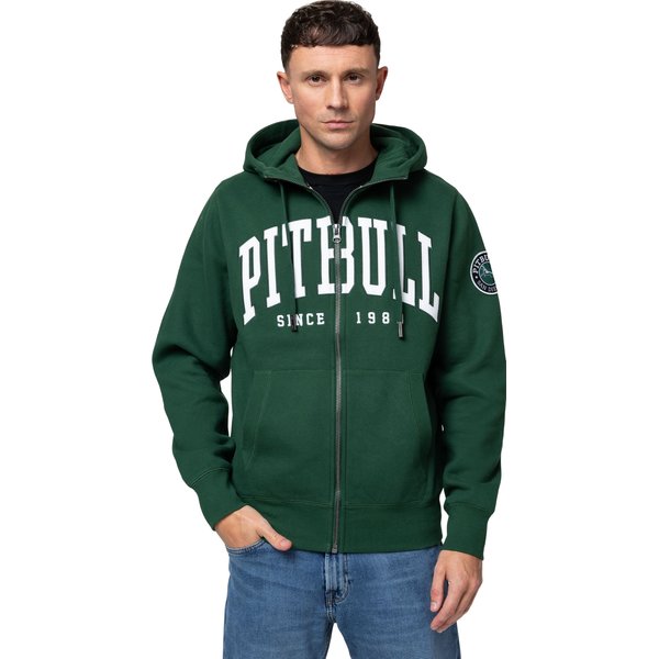 Bluza męska Hooded Zip Norton Pitbull West Coast - hunter green