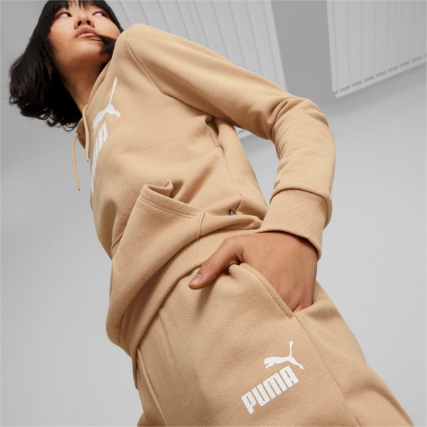 Spodnie dresowe damskie ESS Sweatpants FL Puma - dusty tan