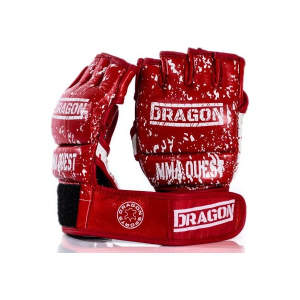 Rękawice grappling Quest MMA Dragon - red