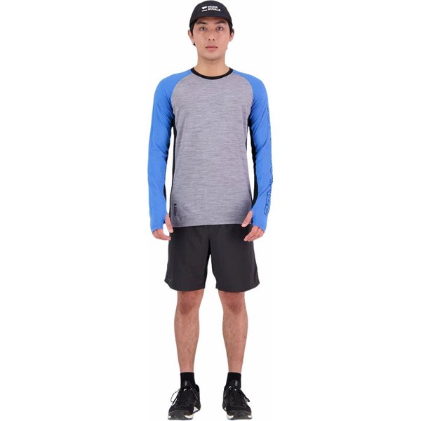 Longsleeve męski Temple Merino Air-Con LS Mons Royale - Blue Gravel