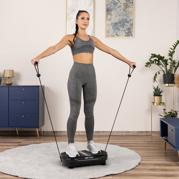 Platforma wibracyjna do ćwiczeń XP300 z pilotem Gymtek - black
