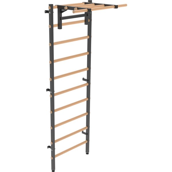 Drabinka gimnastyczna 240x80 cm z drążkiem do ćwiczeń EH-DG05 + DA29 Endorfit - czarna