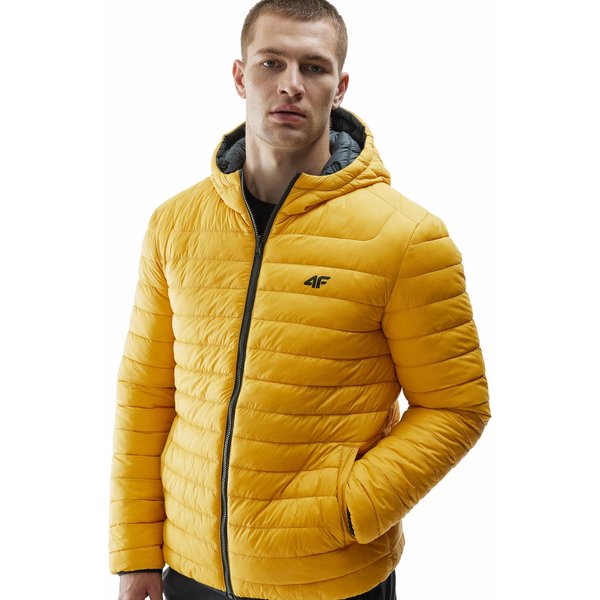 Kurtka puchowa dwustronna męska 4FAW23TDJAM242 4F - głęboka czerń