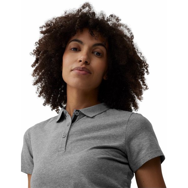 Koszulka polo damska 4FSS23TTSHF586 4F - szara