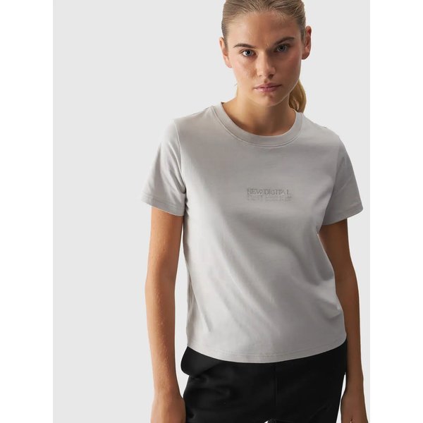 Koszulka damska TTSHF1807 4F - szary