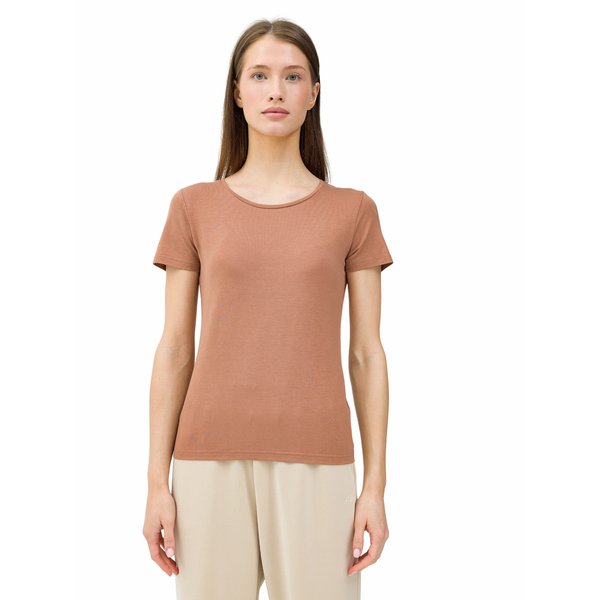 Koszulka damska 4FWSS24TTSHF1267 4F - brąz