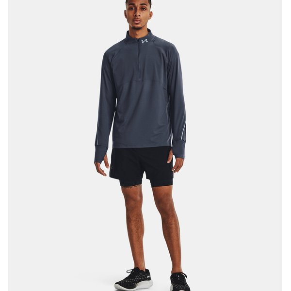Longsleeve męski Qualifier Run 2.0 1/2 Zip Under Armour - Downpour Gray