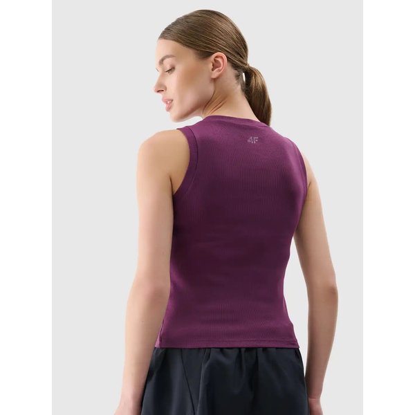 Bezrękawnik damski TSLEF132 4F - ciemny fiolet