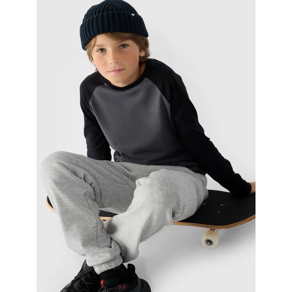 Longsleeve chłopięcy TLONM293 4F - antracyt