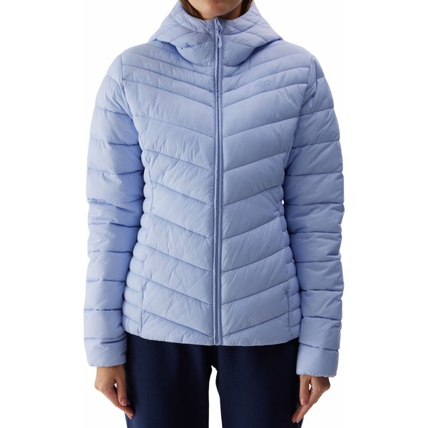 Kurtka puchowa damska 4FWSS24TDJAF351 4F - jasny niebieski