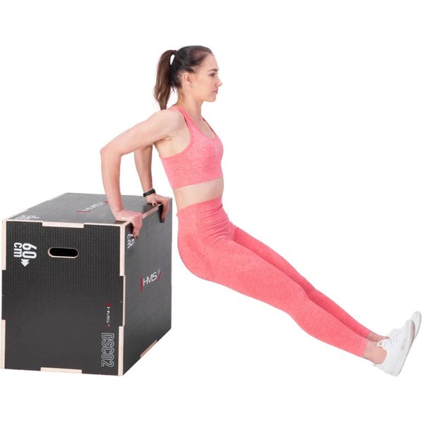 Skrzynia plyometryczna drewniana, crossfit SDCO2 HMS