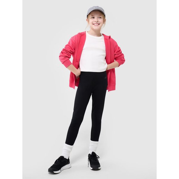 Legginsy dziewczęce TTIGF220 4F - czarny