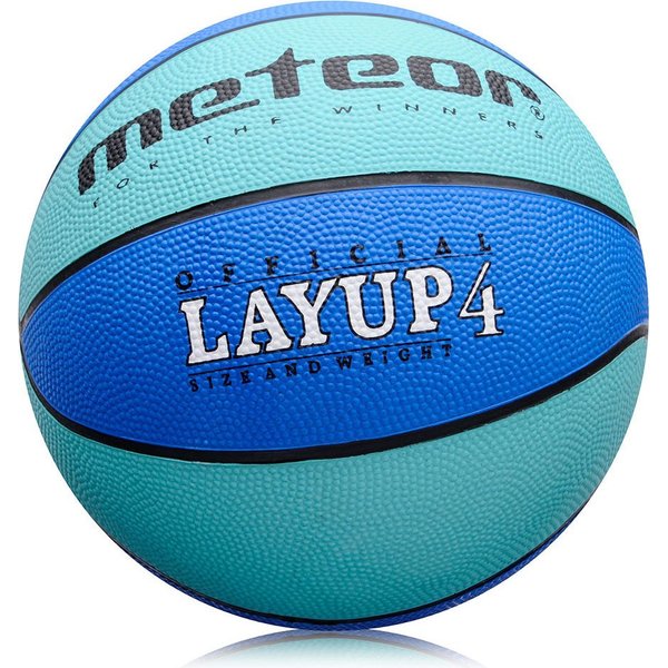 Piłka do koszykówki Layup 4 Junior Meteor - niebieska