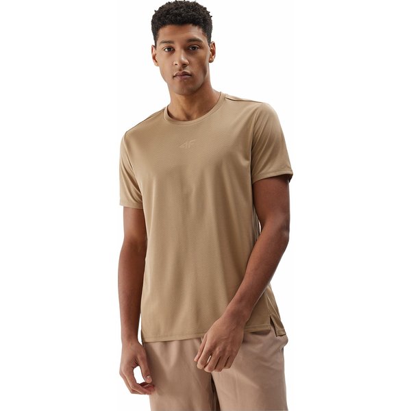Koszulka męska 4FWSS24TFTSM702 4F - beż