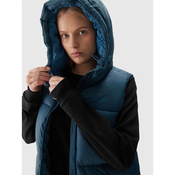 Kamizelka damska TVJAF143 4F - morska zieleń