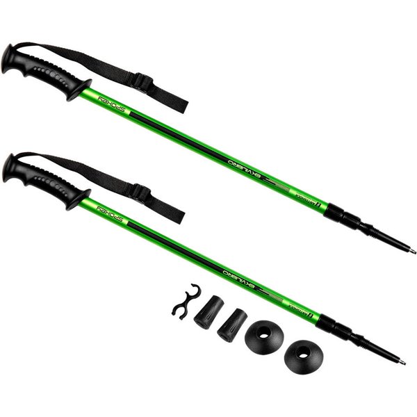 Kije trekkingowe Ekvilibro 105-135cm Spokey - green