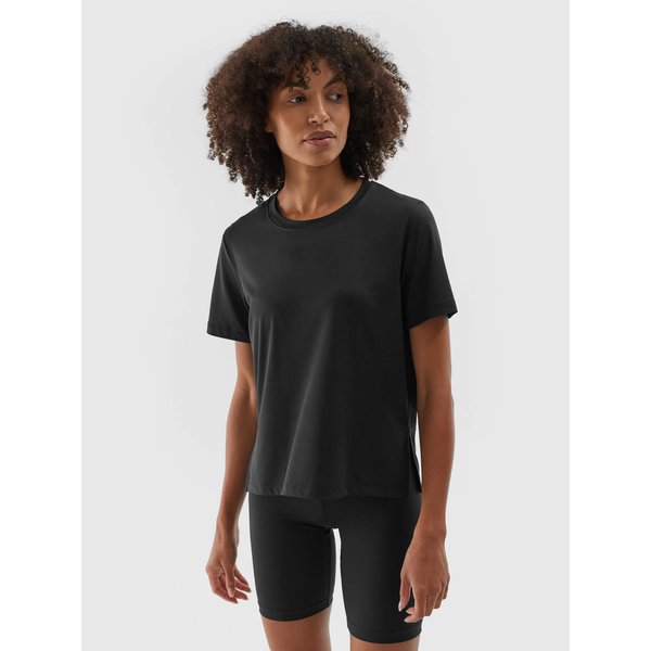 Koszulka damska TFTSF1012 4F - głęboka czerń