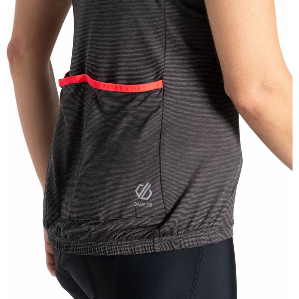 Koszulka rowerowa damska Pedal Through It II Dare2B - Black Marl