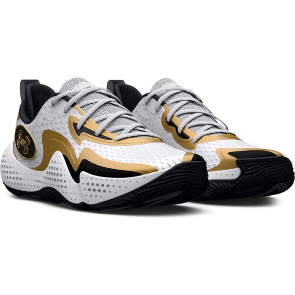 Buty koszykarskie Spawn 5 Under Armour - białe/złote