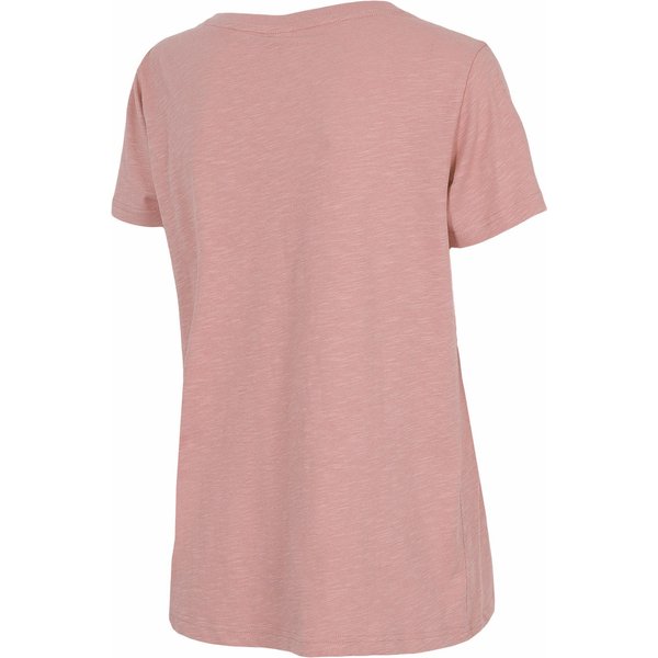 Koszulki damskie H4L22 TSD352 2szt 4F - biała/różowa